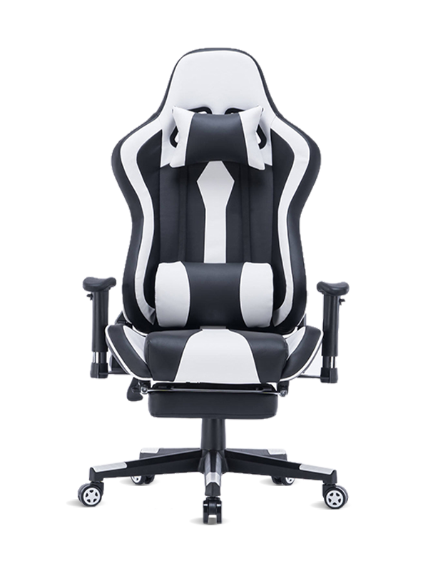 ANJI 게이머를 위한 현대적인 블랙 화이트 게이밍 소파 좌석 의자 